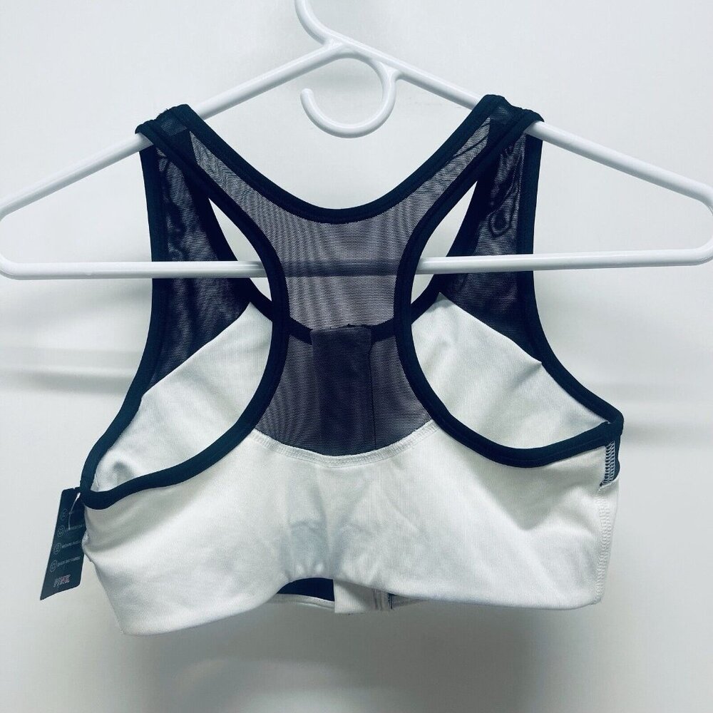 PINK Victoria's Secret Sport Bra Sz S/P Women’s White & Black Ultimate Unlined - Picture 6 of 9